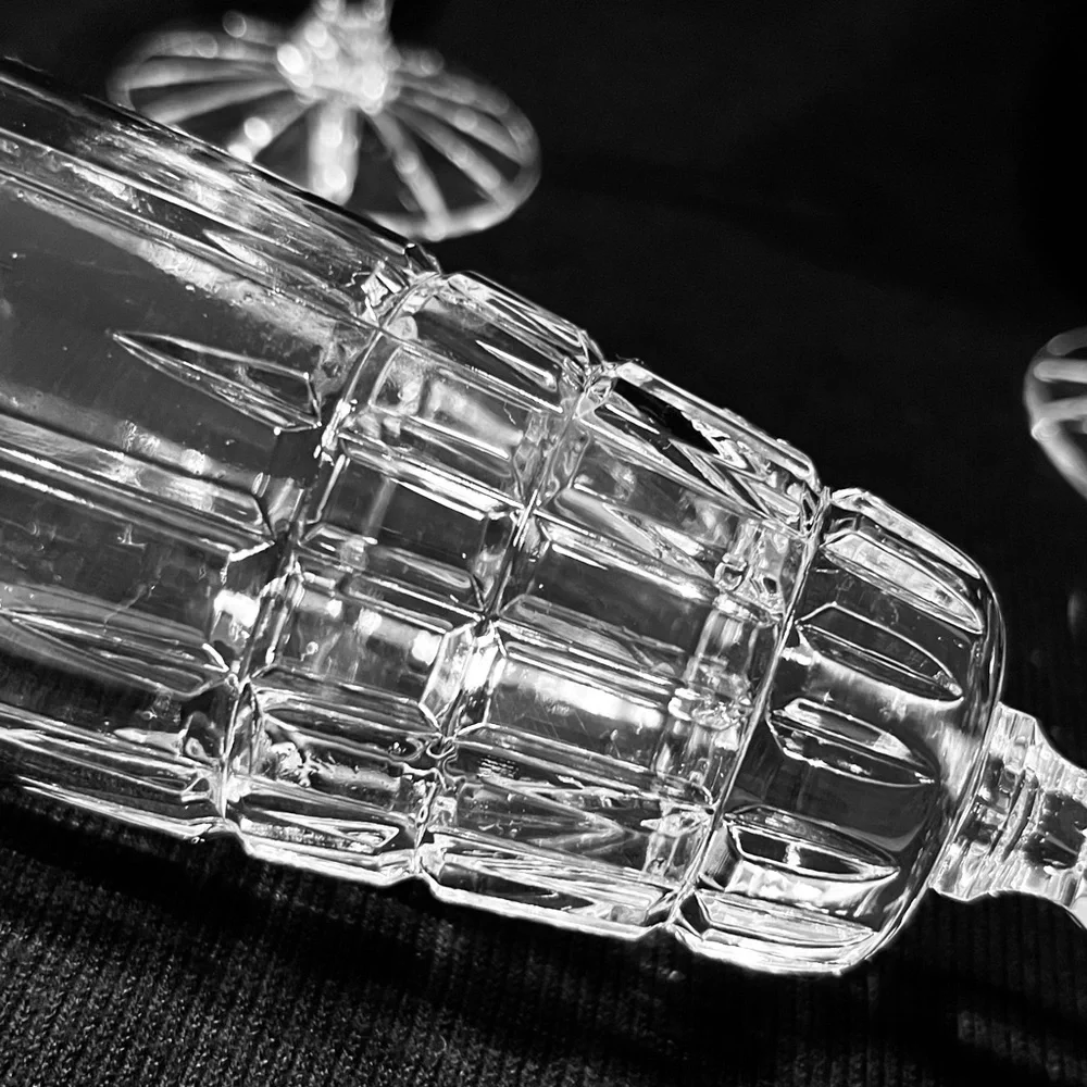 Vintage Val St Lambert Heavy Crystal Champagne Flutes Set of 4